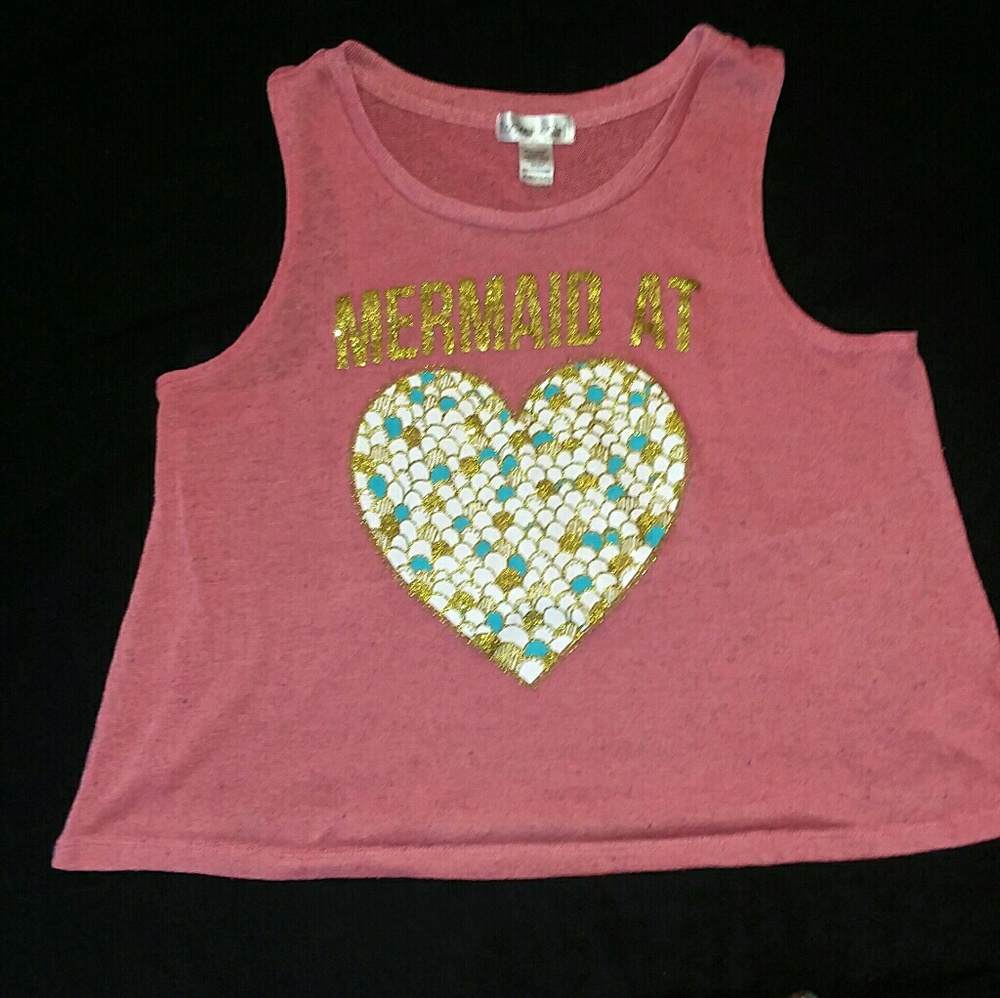 ROCKER GIRL junior's mermaid shirt xl